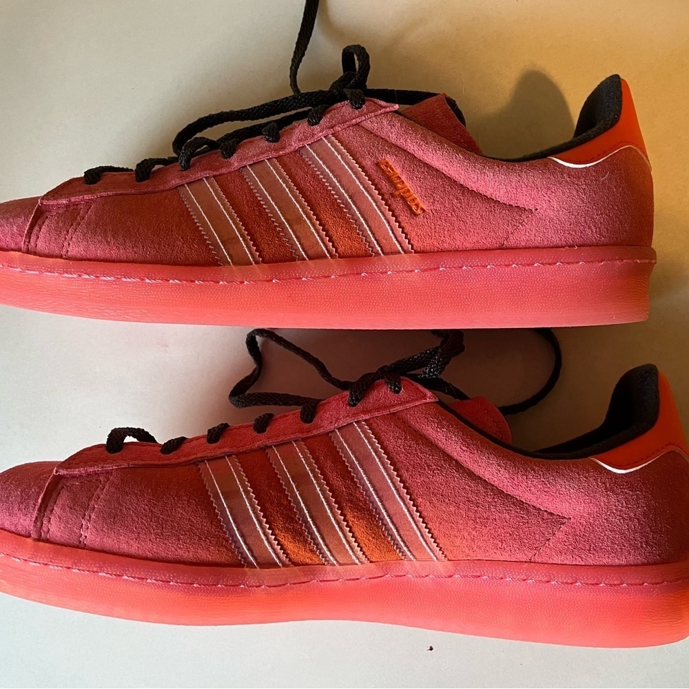 Adidas Originals Campus 80’s New York Coral Suede Sneakers Mens 9/Womens 10.5 - Picture 8 of 12